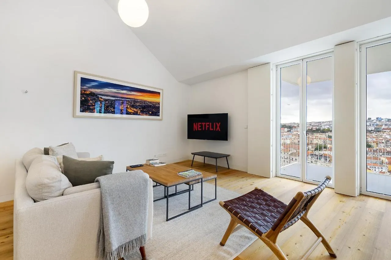 Appartamento Whome City View Penthouse Luxurious Living In Lisbon With Ac & Elevator
